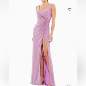 IEENA For MacDuggal Size 14 Floor Length, High Leg Slit Dress in Lilac.